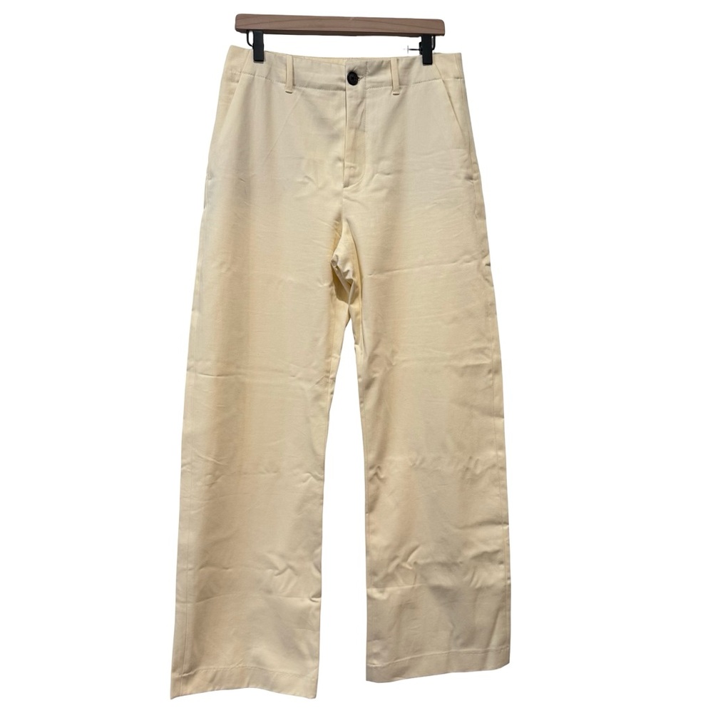 Zara Beige Wide-Leg Trousers